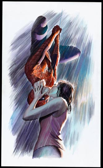 spider-man 2 painting by alex ross