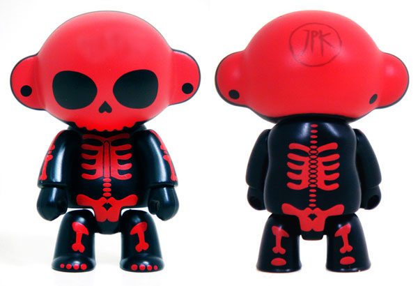 Jon Paul Kaiser - Special Edition Skelanimals Qee - Skullee Marcy Blood Red Edition