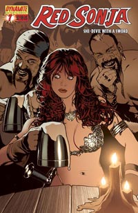 red sonja comic book cover