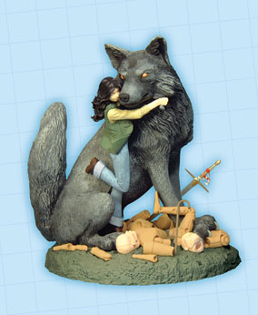 FABLES STATUE: BIGBY & SNOW WHITE