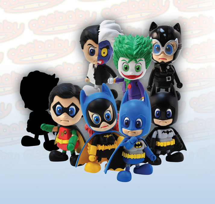 BATMAN COSBABY MINI-FIGURES BY HOT TOYS