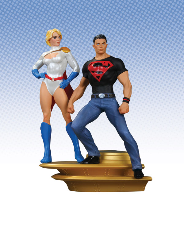 SUPERMAN FAMILY MULTI-PART STATUE: PART 1: SUPERBOY AND POWER GIRL