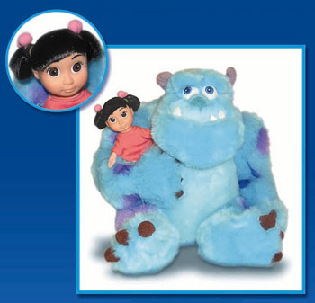 sulley and boo plush dolls
