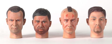 action figure heads