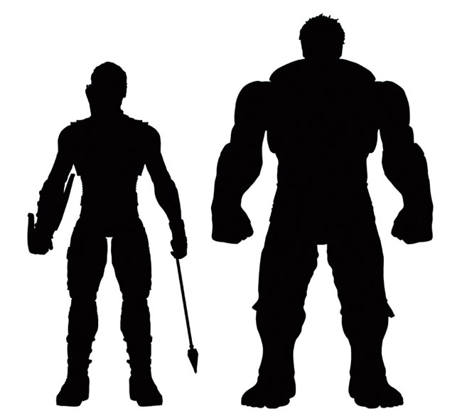 hulk and hawkeye action figures