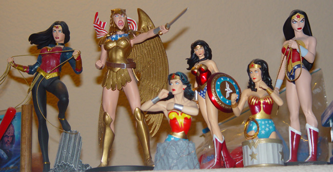wonder woman statues and busts