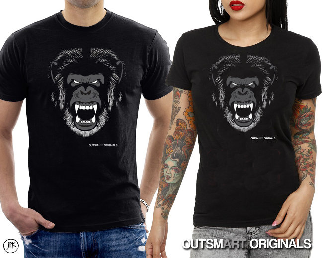  Gorilla Mascot T-shirt from outsmART originals